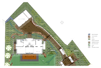 Privates Wohnhaus Falkenstein, Außenanlage