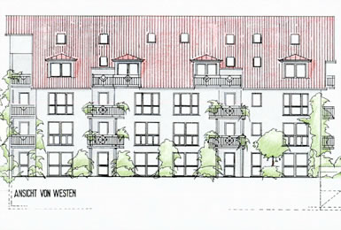 Mehrfamilien-Wohnhaus, Homburger Strae